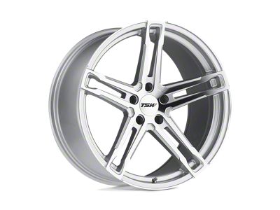 TSW Mechanica Silver with Mirror Cut Face 4-Wheel Kit; 17x8; 35mm Offset