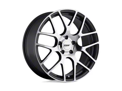 TSW Nurburgring Gunmetal with Mirror Cut Face 4-Wheel Kit; 17x7.5; 45mm Offset