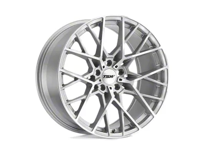 TSW Sebring Silver with Mirror Cut Face 4-Wheel Kit; 19x9.5; 20mm Offset