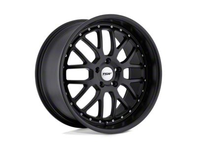 TSW Valencia Matte Black 4-Wheel Kit; 18x9.5; 40mm Offset