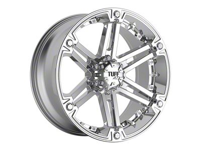 Tuff A.T. T01 Chrome 4-Wheel Kit; 22x9.5; 15mm Offset