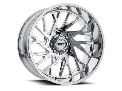Tuff A.T. T4B Chrome 4-Wheel Kit; Right Directional; 22x12; -45mm Offset