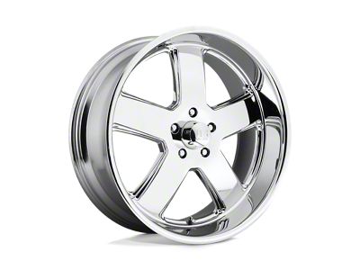 US Mag Hustler Chrome 4-Wheel Kit; 20x8; 1mm Offset