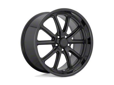 US Mag Rambler Gloss Black Matte Black 4-Wheel Kit; 18x9.5; 1mm Offset