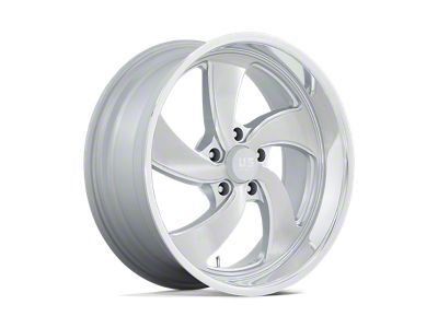 US Mag Desperado Silver Brushed Face Milled Diamond Cut Milled 4-Wheel Kit; 20x8; 1mm Offset