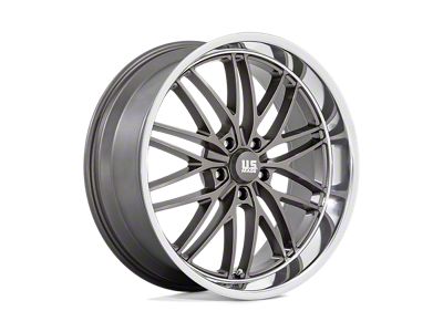US Mag Santa Cruz Anthracite with Diamond Cut Lip 4-Wheel Kit; 22x9; 15mm Offset