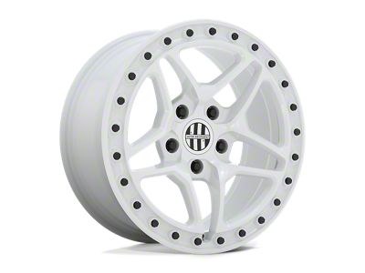 Victor Equipment Berg Gloss White with Black Bolts 4-Wheel Kit; 17x8; 20mm Offset