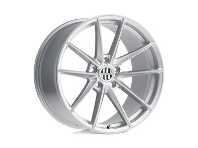 Victor Equipment Zuffen Silver with Brushed Face 4-Wheel Kit; 19x10; 50mm Offset