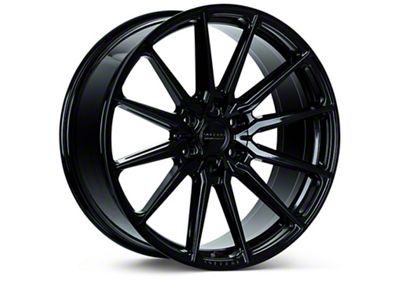 Vossen HF6-1 Gloss Black 4-Wheel Kit; 22x9.5; 20mm Offset; 6x139.7mm Bolt Pattern; 106.10mm Hub Bore