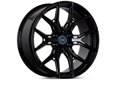 Vossen HF6-4 Gloss Black 4-Wheel Kit; 22x9.5; 20mm Offset