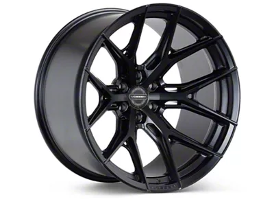 Vossen HF6-4 Satin Black 4-Wheel Kit; 24x10; 25mm Offset