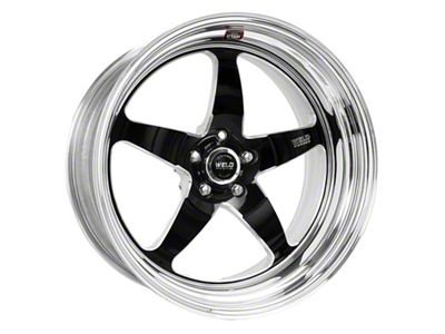 Weld Racing RTS S71 Black Center with Polished Shell 4-Wheel Kit; 20x9; 33mm Offset