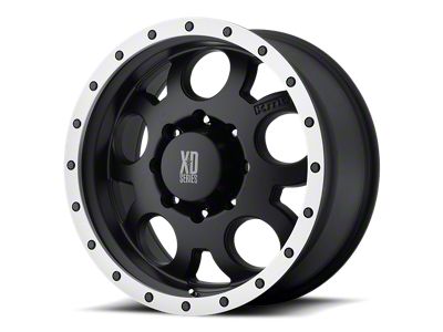 XD Enduro Matte Black with Machined Reinforcing Ring 4-Wheel Kit; 20x9; 18mm Offset; 6x139.7mm Bolt Pattern; 108mm Hub Bore