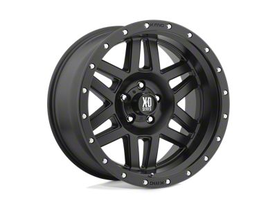 XD Machete Satin Black with Reinforcing Ring 4-Wheel Kit; 18x9; 18mm Offset; 6x135mm Bolt Pattern; 87.10mm Hub Bore