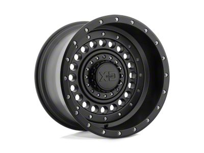 XD Panzer Satin Black 4-Wheel Kit; 20x12; -44mm Offset; 6x135/6x139.7mm Bolt Pattern; 106.10mm Hub Bore