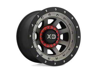 XD FMJ Satin Black with Dark Tint 4-Wheel Kit; 20x12; -44mm Offset