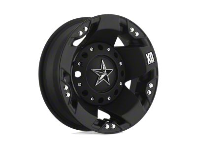 XD Rockstar Matte Black 4-Wheel Kit; 17x6; -134mm Offset; 8x200mm Bolt Pattern; 142mm Hub Bore