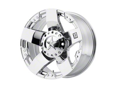 XD Rockstar Chrome 4-Wheel Kit; 17x9; -12mm Offset