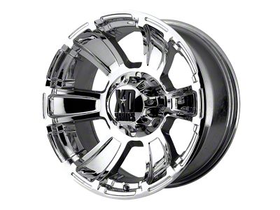 XD Revolver Chrome 4-Wheel Kit; 20x9; 18mm Offset; 6x139.7mm Bolt Pattern; 106.10mm Hub Bore