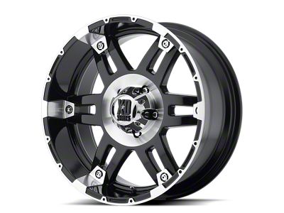 XD Spy Gloss Black Machined 4-Wheel Kit; 20x9; -12mm Offset