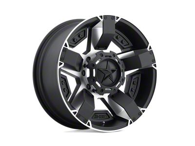XD Rockstar II Matte Black Machined 4-Wheel Kit; 17x8; 35mm Offset