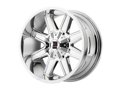 XD Trap PVD Chrome 4-Wheel Kit; 18x10; -24mm Offset; 5x127/5x139.7mm Bolt Pattern; 78.10mm Hub Bore