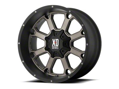 XD Buck 25 Matte Black Dark Tint 4-Wheel Kit; 20x14; -76mm Offset; 5x127/5x139.7mm Bolt Pattern; 78.10mm Hub Bore