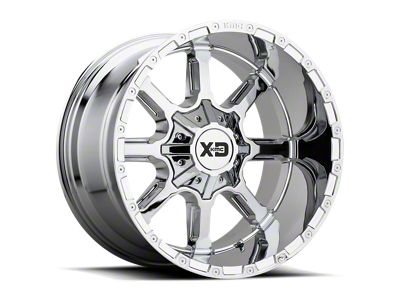 XD Mammoth Chrome 4-Wheel Kit; 22x10; 12mm Offset; 5x127/5x139.7mm Bolt Pattern; 78.10mm Hub Bore