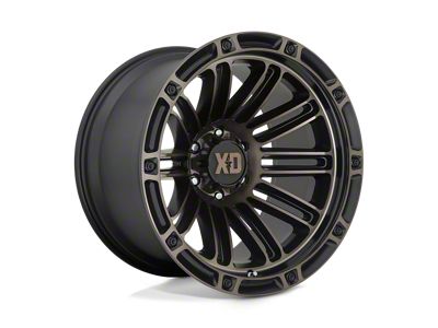 XD Double Deuce Satin Black with Dark Tint 4-Wheel Kit; 20x12; -44mm Offset