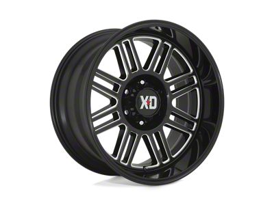 XD Cage Gloss Black Milled 4-Wheel Kit; 20x10; -18mm Offset; 6x139.7mm Bolt Pattern; 106.10mm Hub Bore