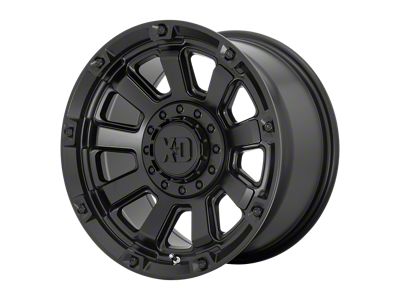 XD Gauntlet Satin Black 4-Wheel Kit; 20x9; 0mm Offset; 6x120/6x139.7mm Bolt Pattern; 78.10mm Hub Bore