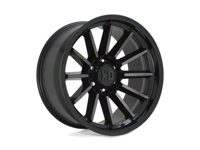 XD Luxe Gloss Black Machined with Gray Tint 4-Wheel Kit; 20x10; -18mm Offset
