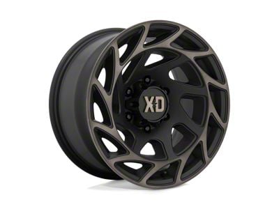 XD Onslaught Satin Black with Bronze Tint 4-Wheel Kit; 20x9; 0mm Offset; 8x165.1mm Bolt Pattern; 125.10mm Hub Bore
