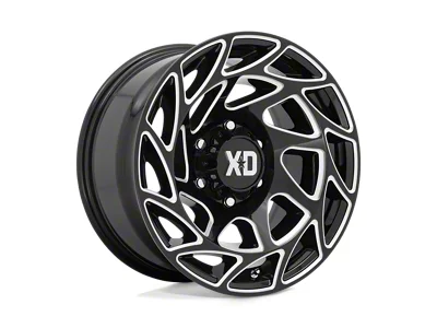 XD Onslaught Gloss Black Milled 4-Wheel Kit; 20x9; 0mm Offset