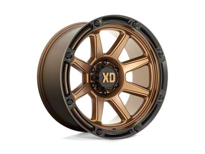 XD Titan Matte Bronze with Black Lip 4-Wheel Kit; 20x10; -18mm Offset; 8x170mm Bolt Pattern; 125.10mm Hub Bore