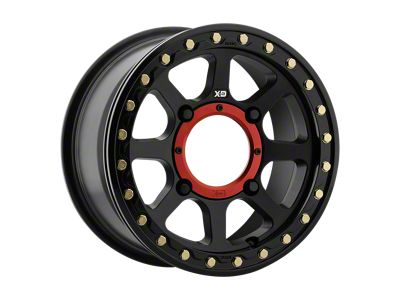 XD Addict 2 Beadlock Satin Black 4-Wheel Kit; 14x10; 0mm Offset; 4x110mm Bolt Pattern; 86mm Hub Bore