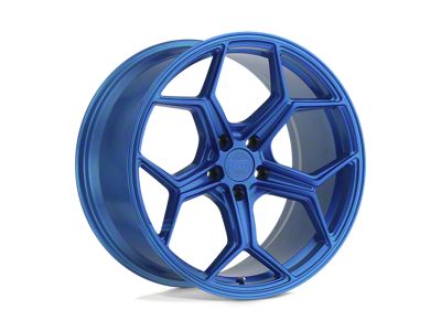 XO Luxury Helsinki Electric Blue 4-Wheel Kit; 22x10.5; 42mm Offset