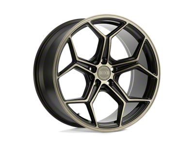 XO Luxury Helsinki Dark Bronze with Brushed Bronze Face 4-Wheel Kit; 22x9; 25mm Offset