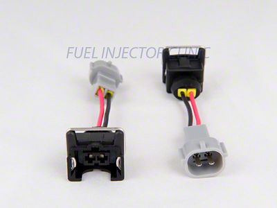 Fuel Injector Clinic Set of 6 female to male injector plug adaptors - PADPJtoD6