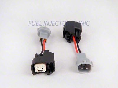 Fuel Injector Clinic Set of 6 Car/EV6 female to Denso male injector plug adaptors - PADPUtoD6S