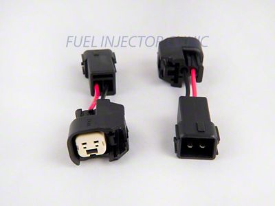 Fuel Injector Clinic Set of 6 US Car/EV6 to Honda OBD2 injector plug adaptors - PADPUtoH6