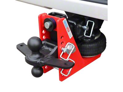 Shocker Hitch HD 20K Air Bumper Hitch and Black Combo Sway Bar Tab Ball Mount for 2.50-Inch Receiver Hitch; 0.50 to 4.50-Inch Drop (Universal; Some Adaptation May Be Required)