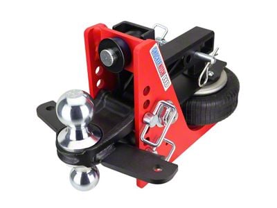 Shocker Hitch HD 20K Air Bumper Hitch and Chrome Combo Sway Bar Tab Ball Mount for 2-Inch Receiver Hitch; 0.50 to 4.50-Inch Drop (Universal; Some Adaptation May Be Required)