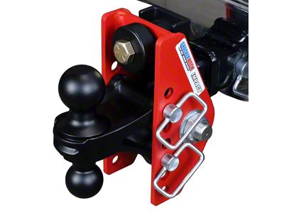 Shocker Hitch Impact 14K Cushion Hitch and Black Combo Ball Mount for 2-Inch Receiver Hitch; 4-Inch Rise to 4-Inch Drop (Universal; Some Adaptation May Be Required)