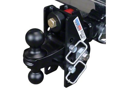 Shocker Hitch Impact 20K Cushion Hitch and Black Combo Ball Mount for 2-Inch Receiver Hitch; 4-Inch Rise to 4-Inch Drop (Universal; Some Adaptation May Be Required)
