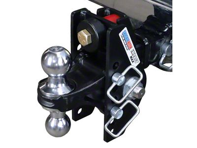 Shocker Hitch Impact 20K Cushion Hitch and Chrome Combo Ball Mount for 2-Inch Receiver Hitch; 4-Inch Rise to 4-Inch Drop (Universal; Some Adaptation May Be Required)