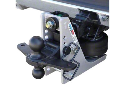 Shocker Hitch Streamline 10K Air Hitch and Black Combo Sway Bar Tab Ball Mount for 2-Inch Receiver Hitch; 0.50 to 4.50-Inch Drop (Universal; Some Adaptation May Be Required)