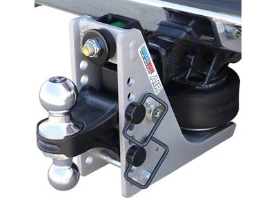 Shocker Hitch Streamline 10K Air Hitch and Chrome Combo Ball Mount for 2-Inch Receiver Hitch; 0.50 to 4.50-Inch Drop (Universal; Some Adaptation May Be Required)