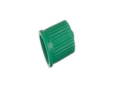 Schrader TPMS Plastic Green Sealing Caps - 100 Pack