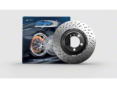SHW Performance 15-18 BMW X5 M 4.4L Left Front Cross-Drilled Lightweight - BFL48501